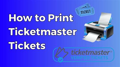 can you print tickets from ticketmaster