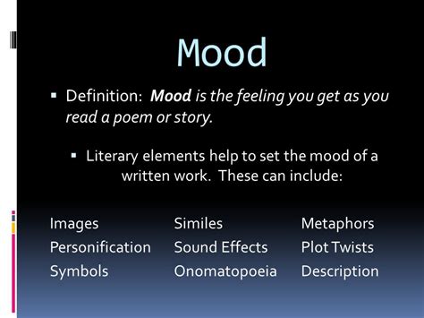 mood definition in poetry: the essence of poetic emotion